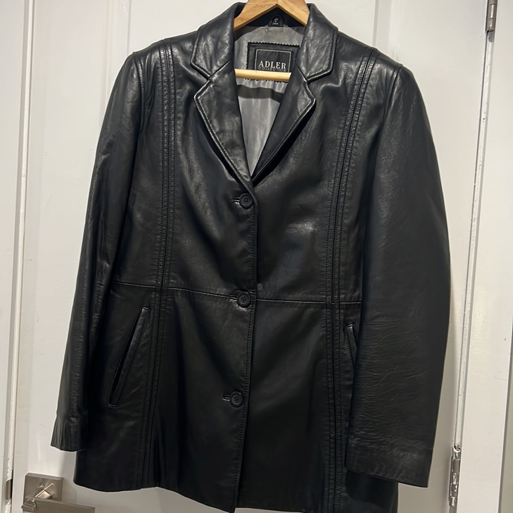Genuine Black Leather jacket - Picture 2 of 13